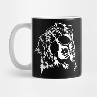 Funny Australian Shepherd sunglasses cool Aussie dog Mug